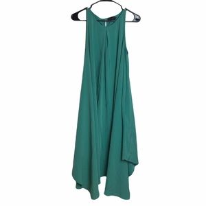 Hatch Sleeveless Flowy Green Blue Maxi Dress